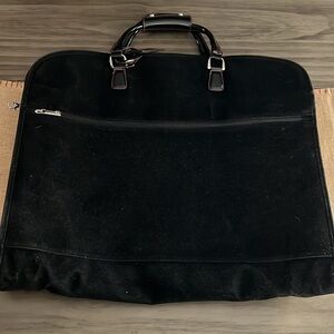 - DVF SUEDE GARMENT BAG- LARGE BLACK 24x21”